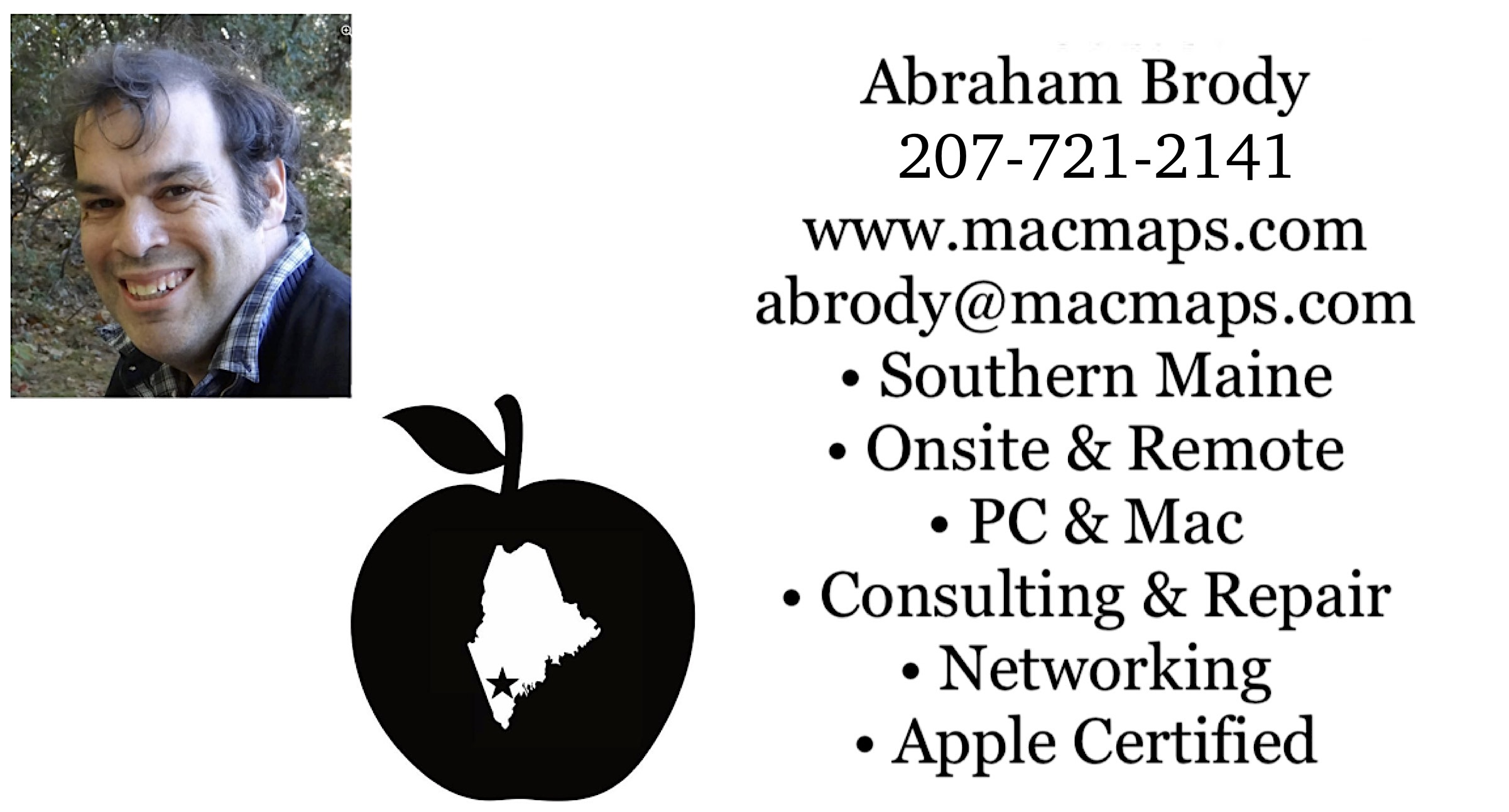 Macmaps  Southern Maine PC/Mac Repair.  Remote and Pickup/Dropoff. Call 207-721-2141 for an appointment